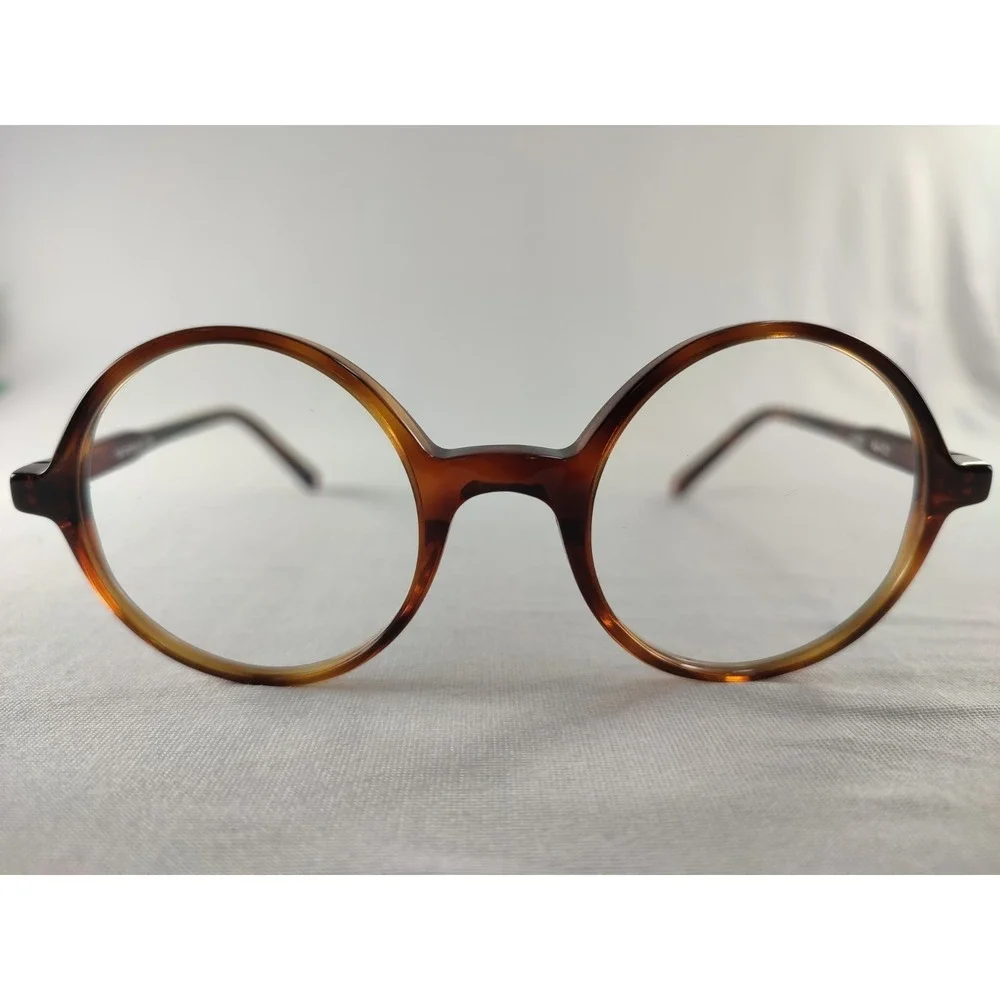 Kala‎ Eyewear G300 Round Tortoise Eyeglasses Frames 46-20 Handmade USA